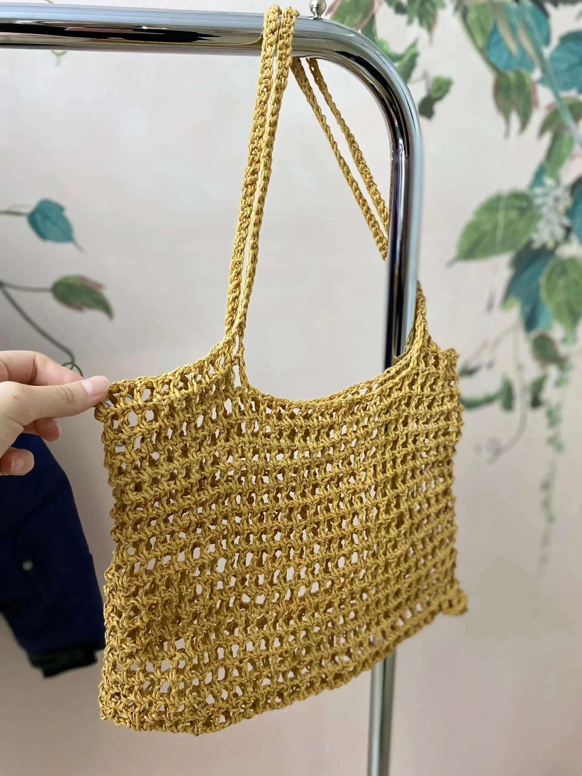 Feyb Marka Hasır Çanta - Taba