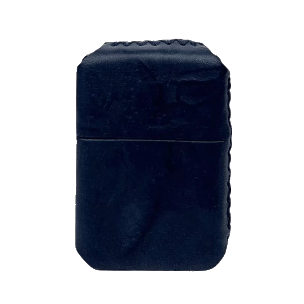Handmade El Yapımı Hakiki Deri Zippo Modeli Çakmak - AG02001 - Lacivert