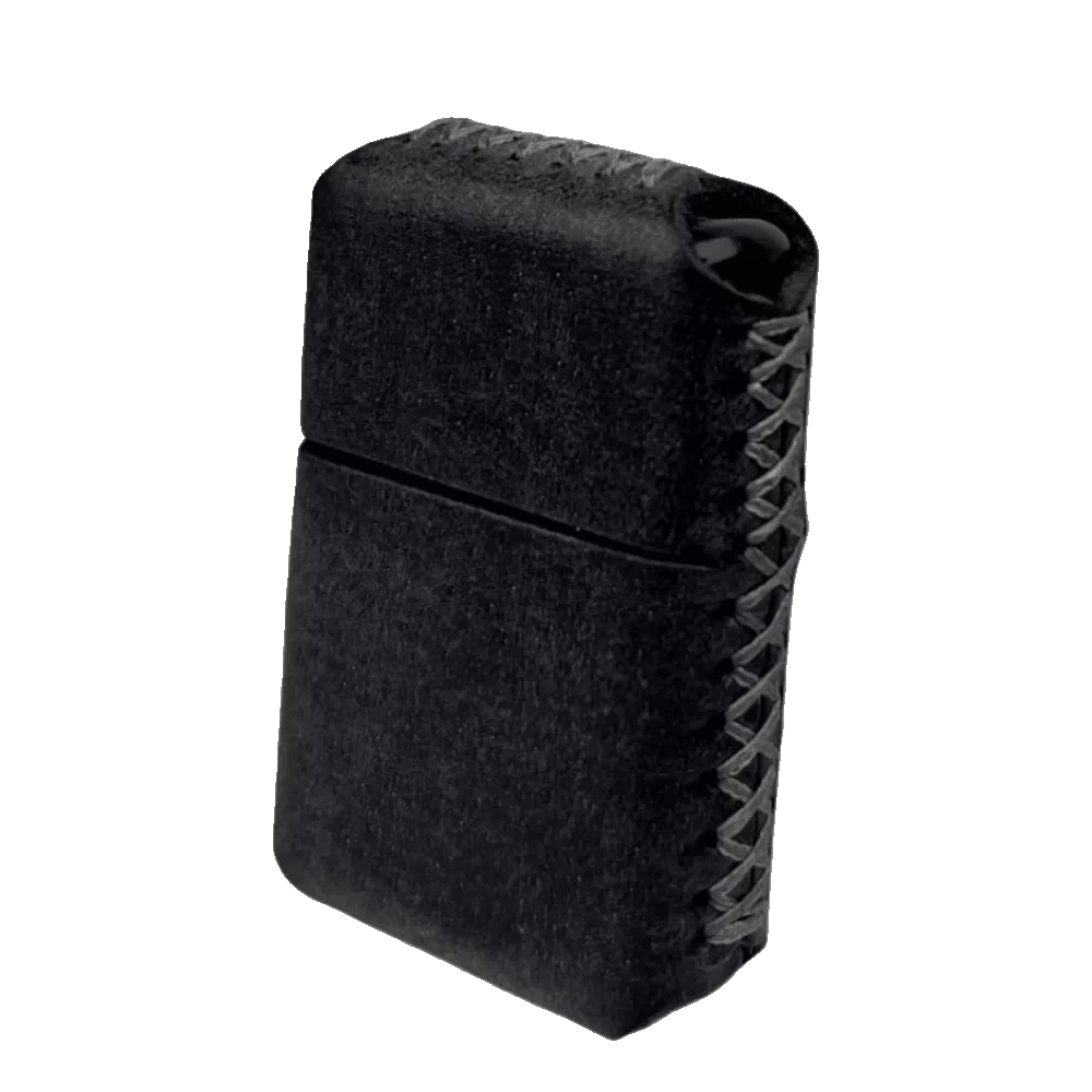 Handmade El Yapımı Hakiki Deri Zippo Modeli Çakmak - AG02001 - Antrasit