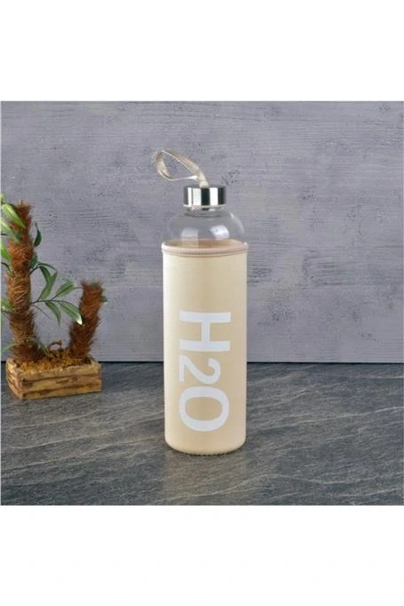 Kılıflı Cam Matara - 1000 ml - Tarçın