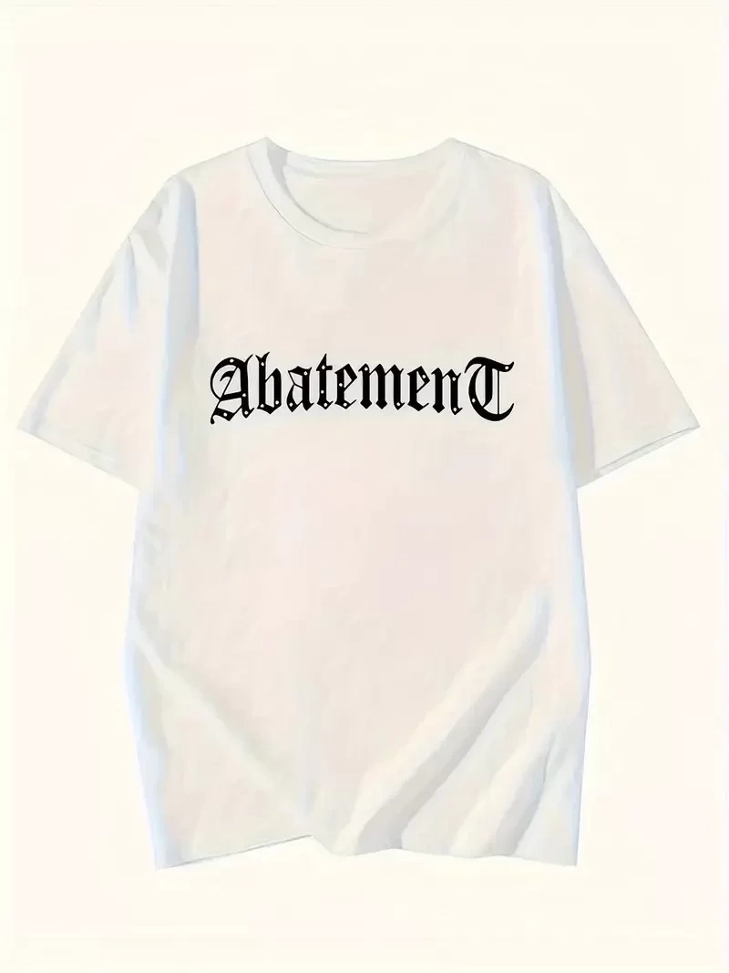 Örümcek Ağı Desenli Baskılı Oversize Bisiklet Yaka T-shirt  - Beyaz