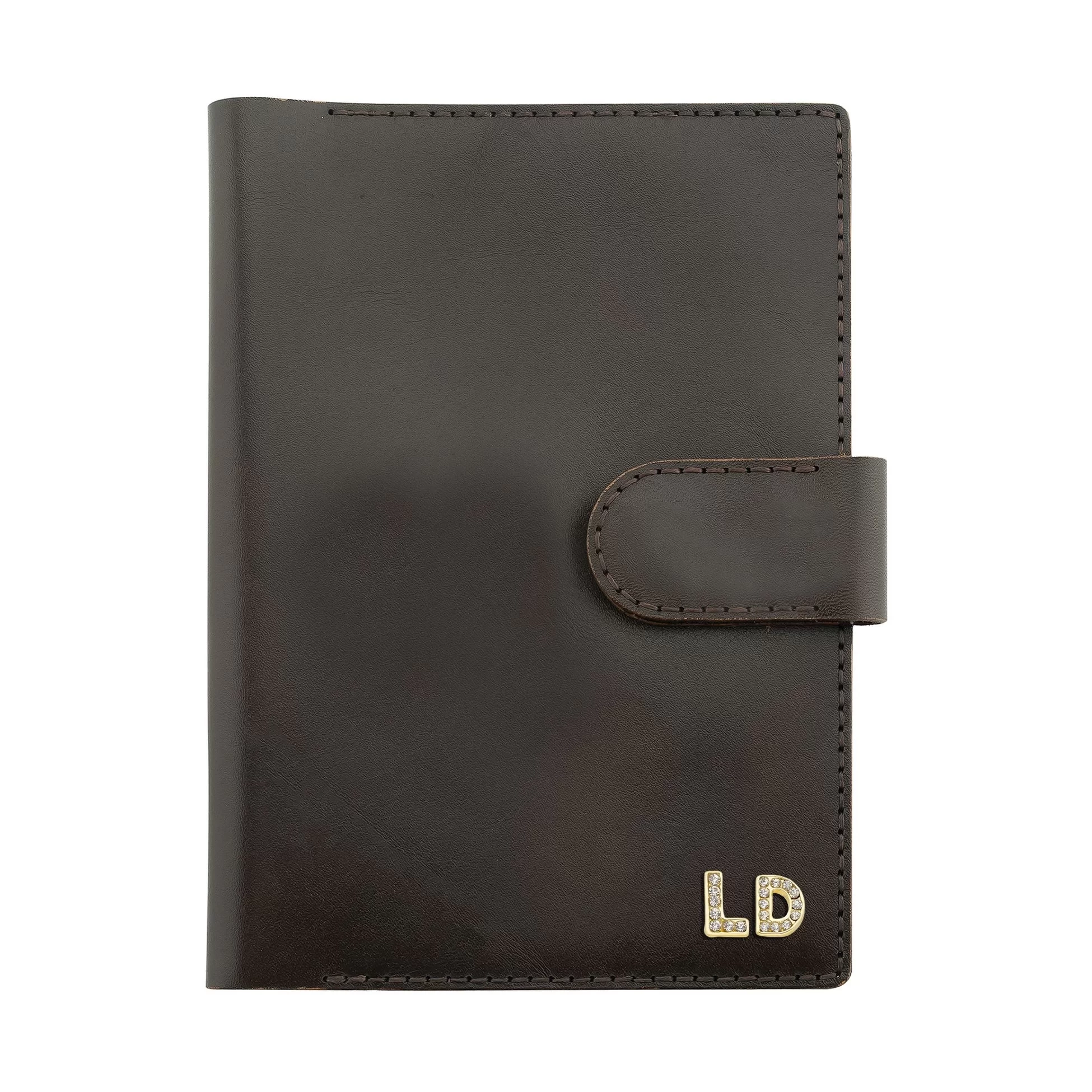 A5 Defter ve Ajanda Kılıfı - %100 Tiesto Deri - KO10002 - Koyu Kahverengi