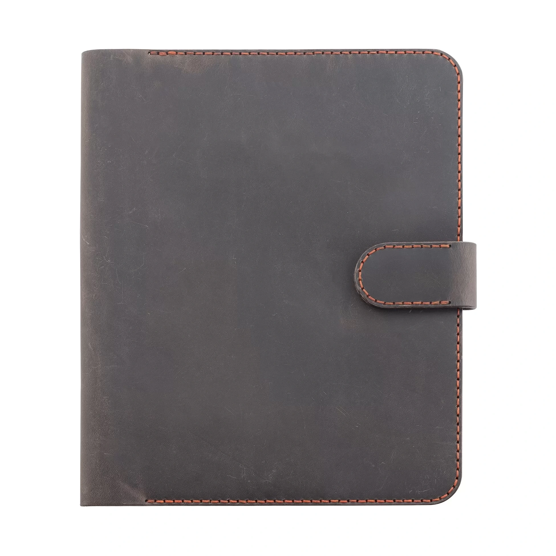 İsme Özel Çıtçıtlı Fonksiyonlu iPad Organizer - %100 Crazy Deri - ET01004 - Kahverengi