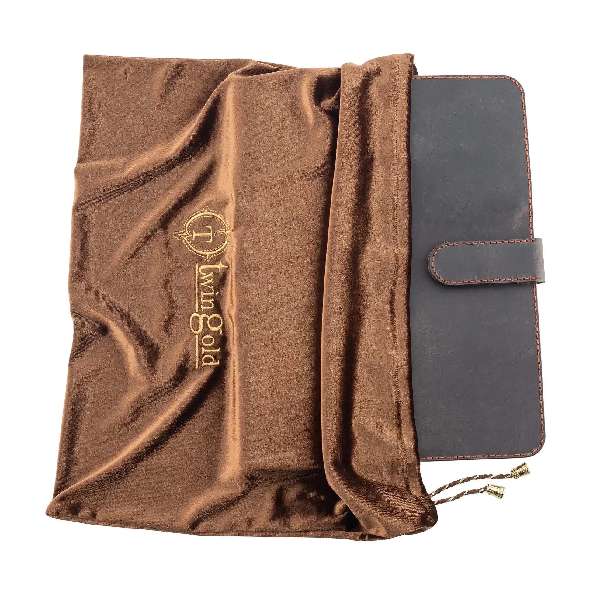 İsme Özel Çıtçıtlı Fonksiyonlu iPad Organizer - %100 Crazy Deri - ET01004 - Antrasit