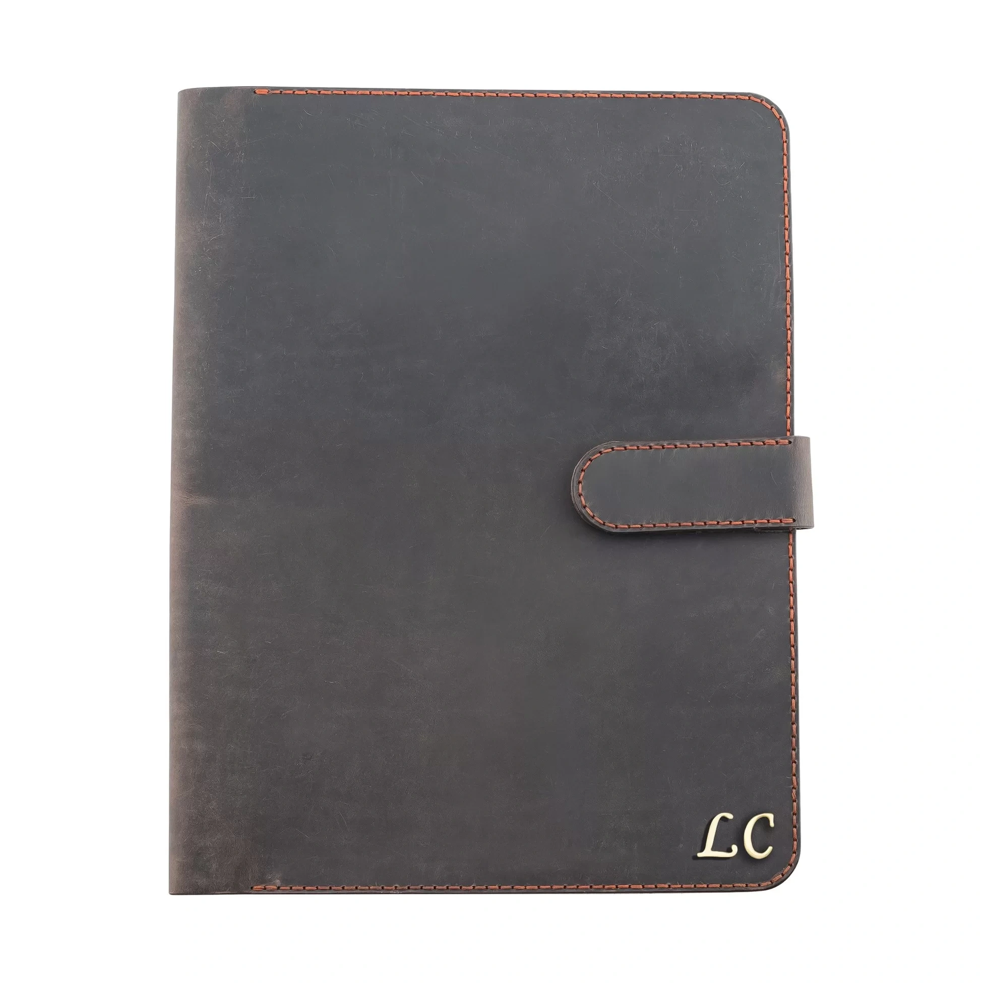 İsme Özel Çıtçıtlı Fonksiyonlu Macbook Organizer - %100 Crazy Deri - ET02004 - Kahverengi