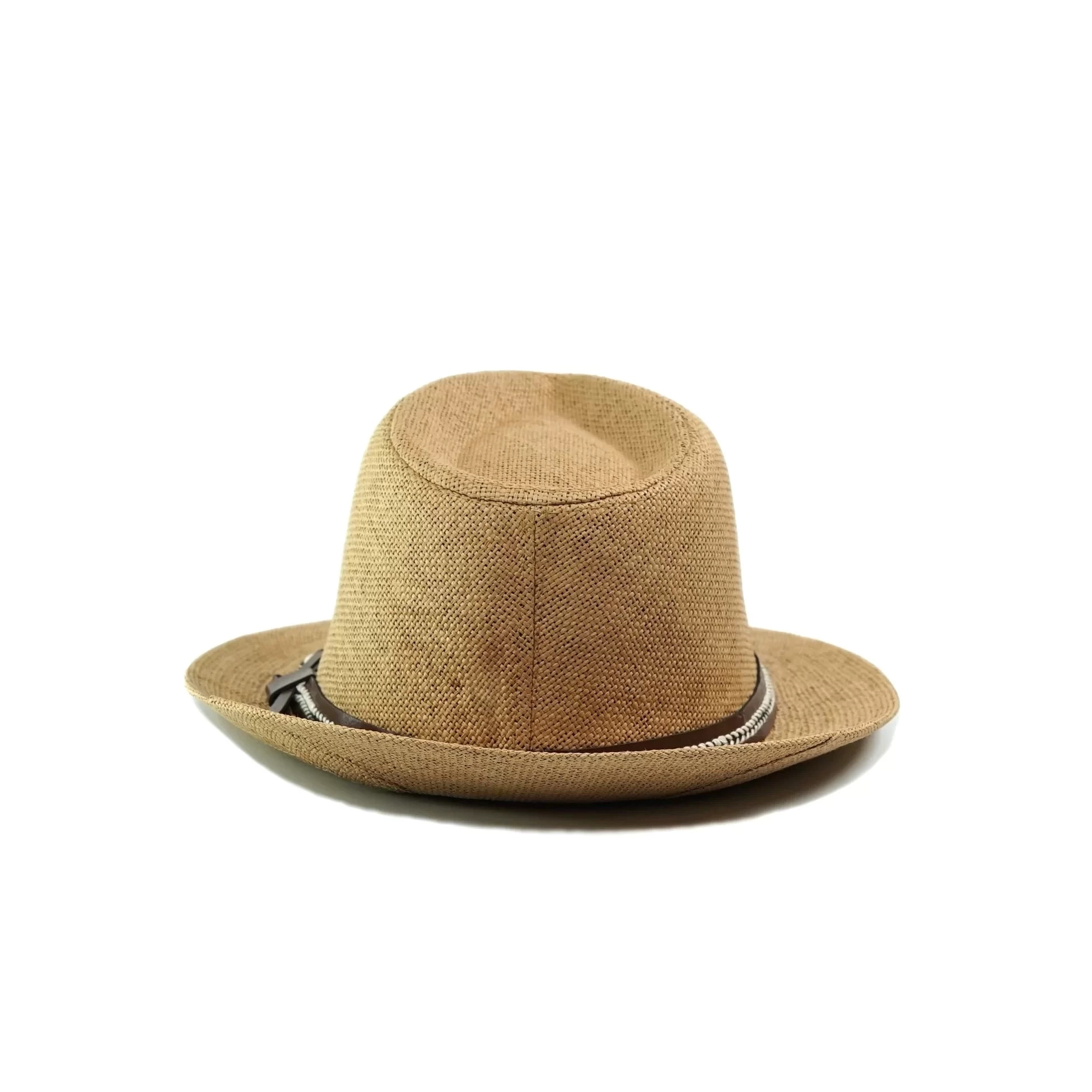 İsme Özel Hasır Fötr Şapka - AB01006 - Camel