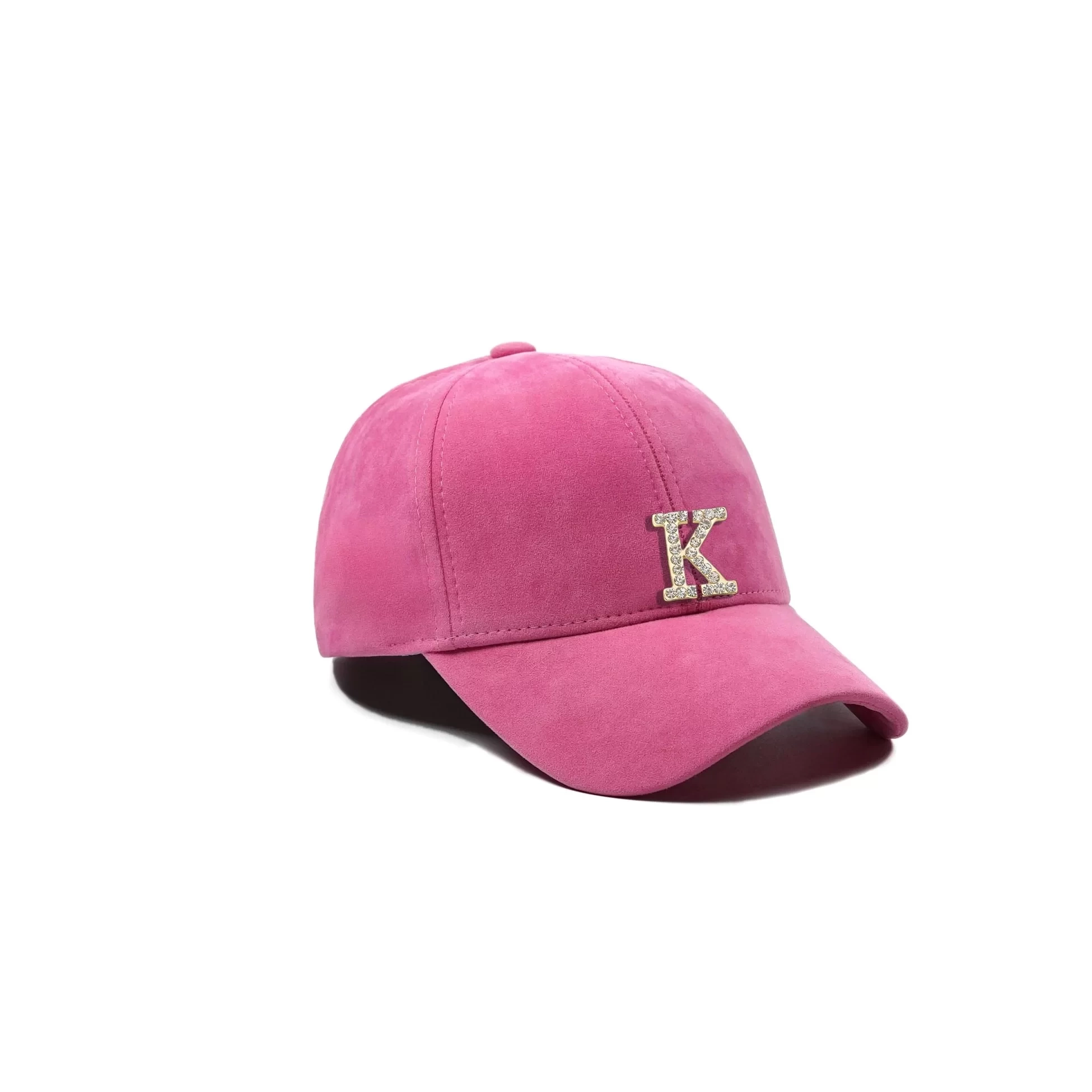 İsme Özel Süet Kep Şapka - AB01013 - Pembe