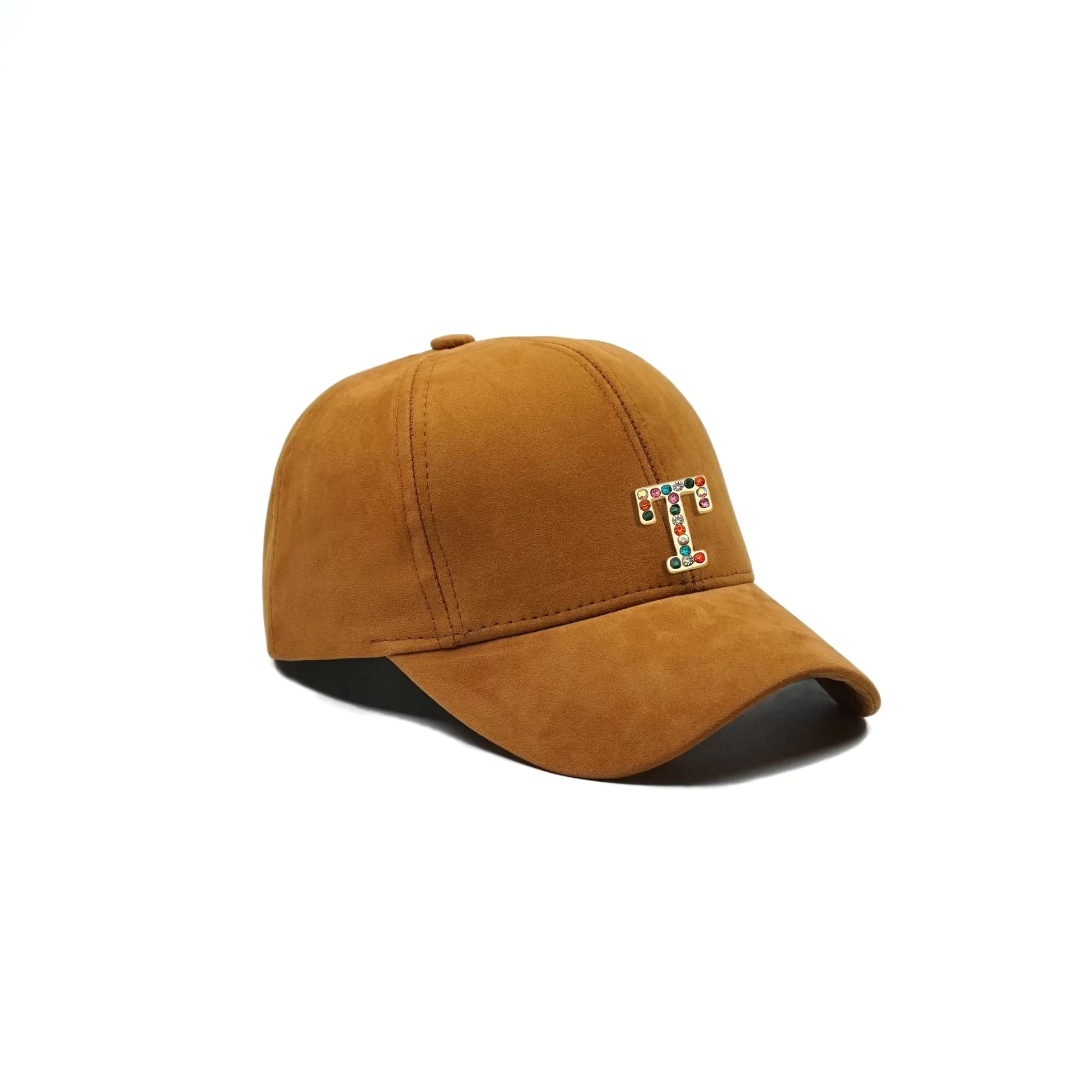 İsme Özel Süet Kep Şapka - AB01013 - Camel