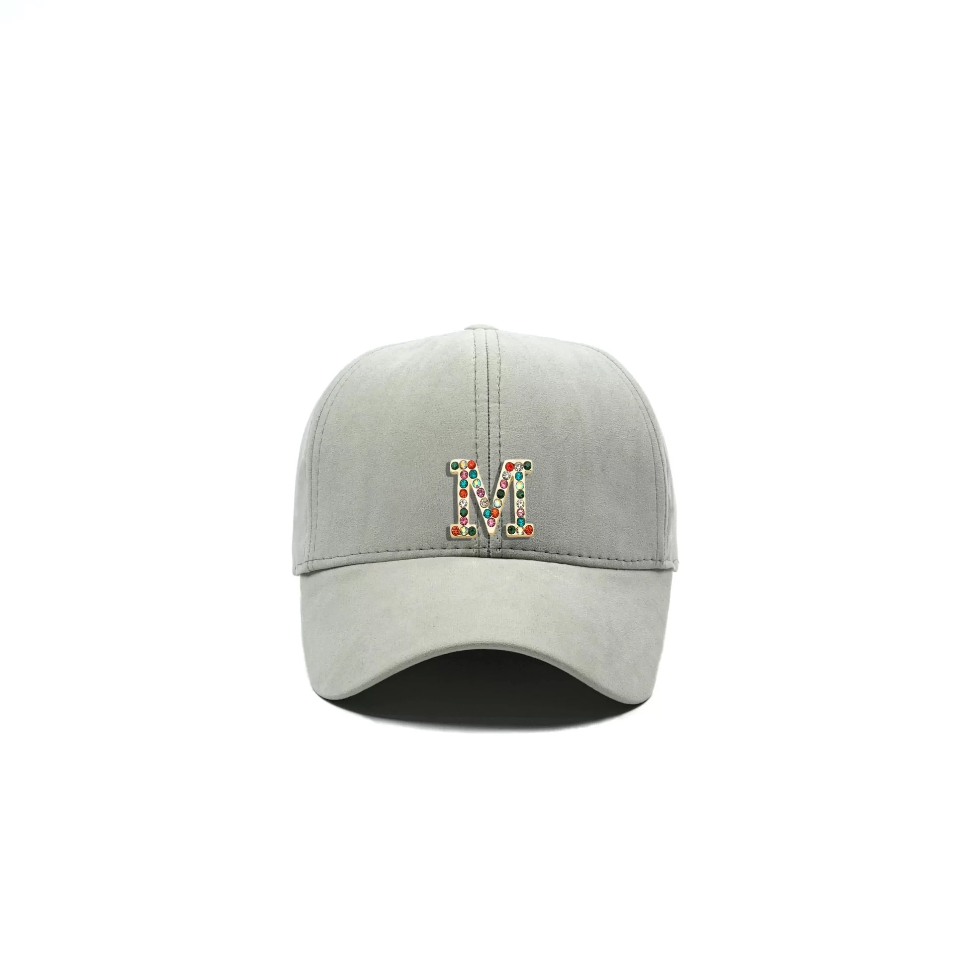İsme Özel Süet Kep Şapka - AB01013 - Taş