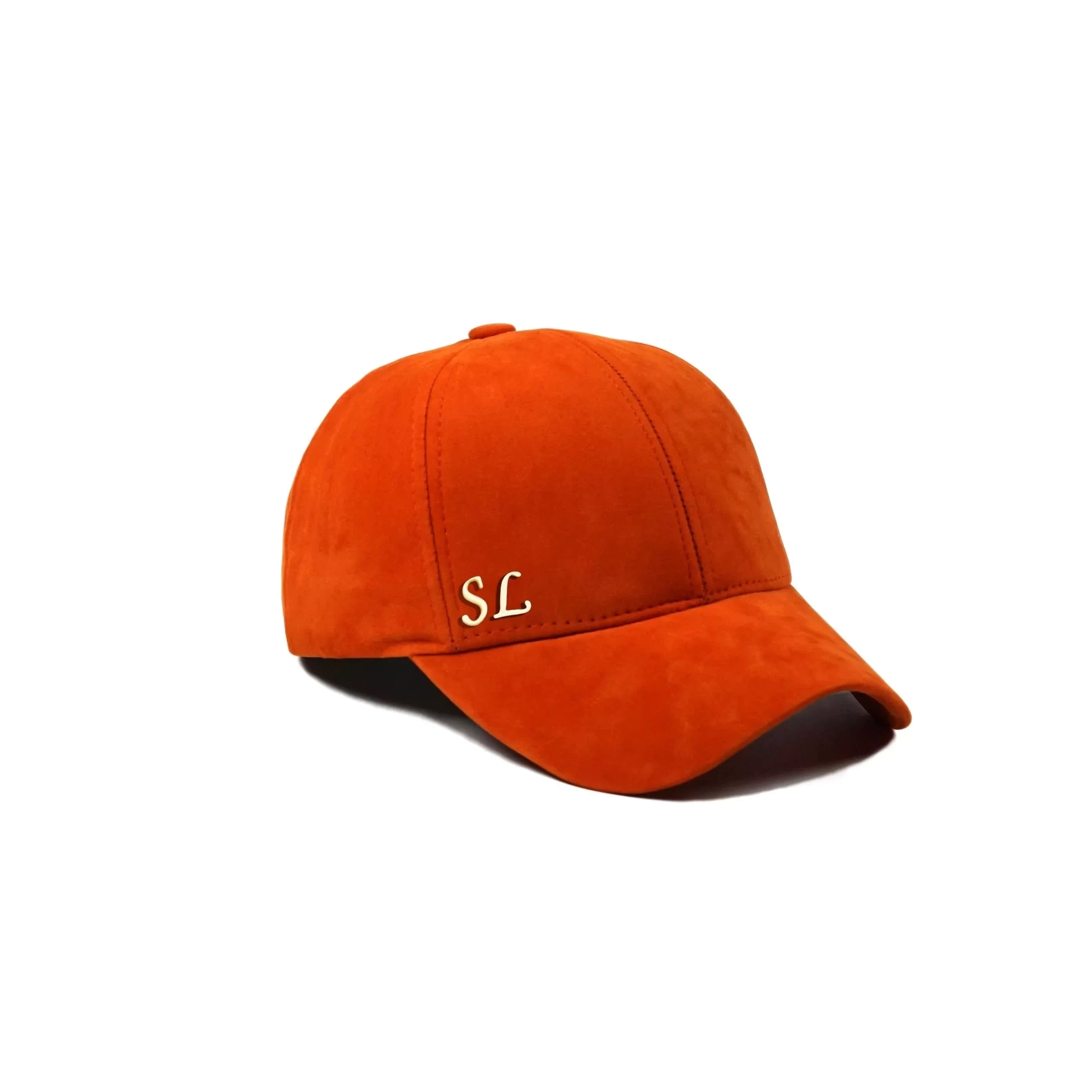 İsme Özel Süet Kep Şapka - AB01013 - Turuncu