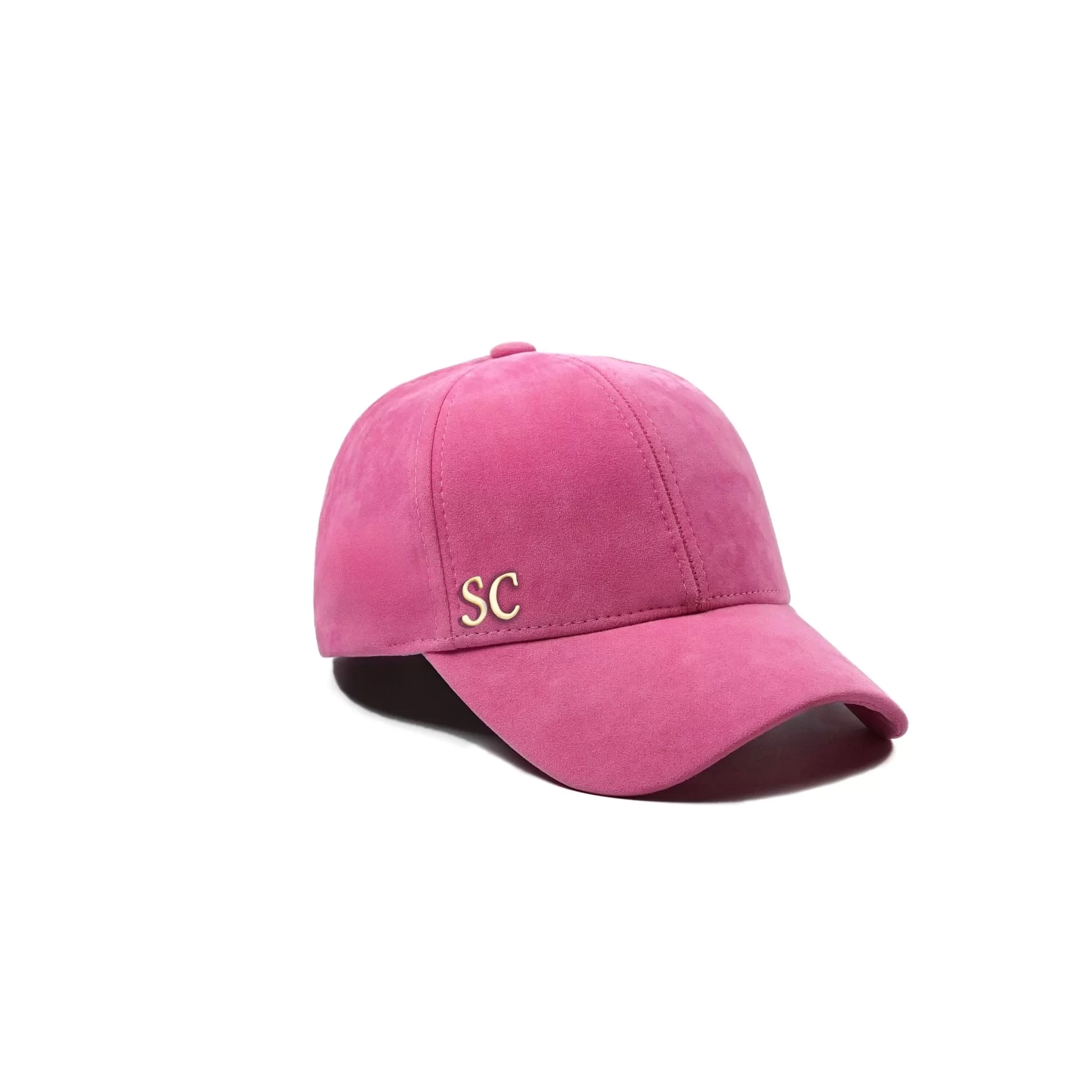 İsme Özel Süet Kep Şapka - AB01013 - Pembe