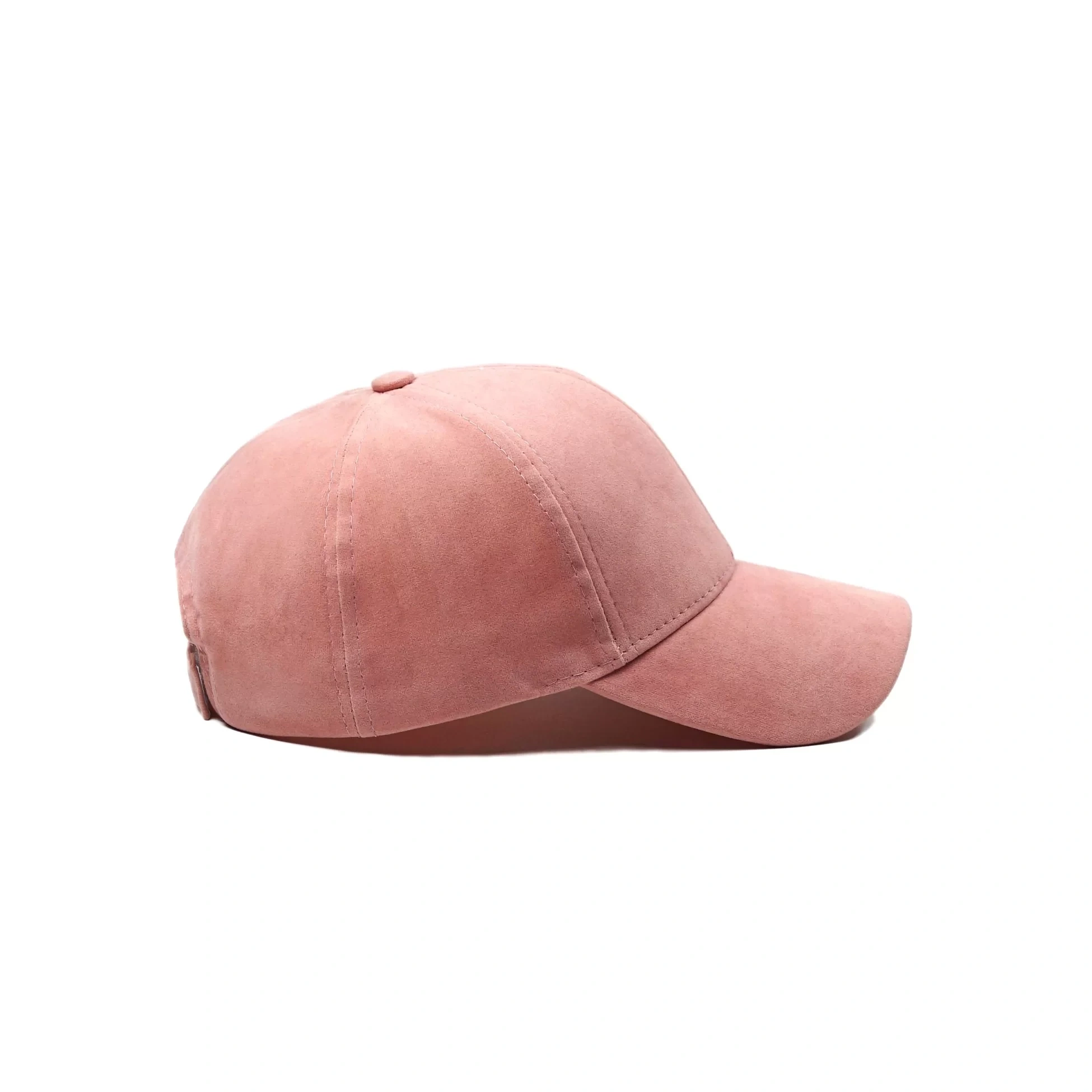 İsme Özel Süet Kep Şapka - AB01013 - Pudra