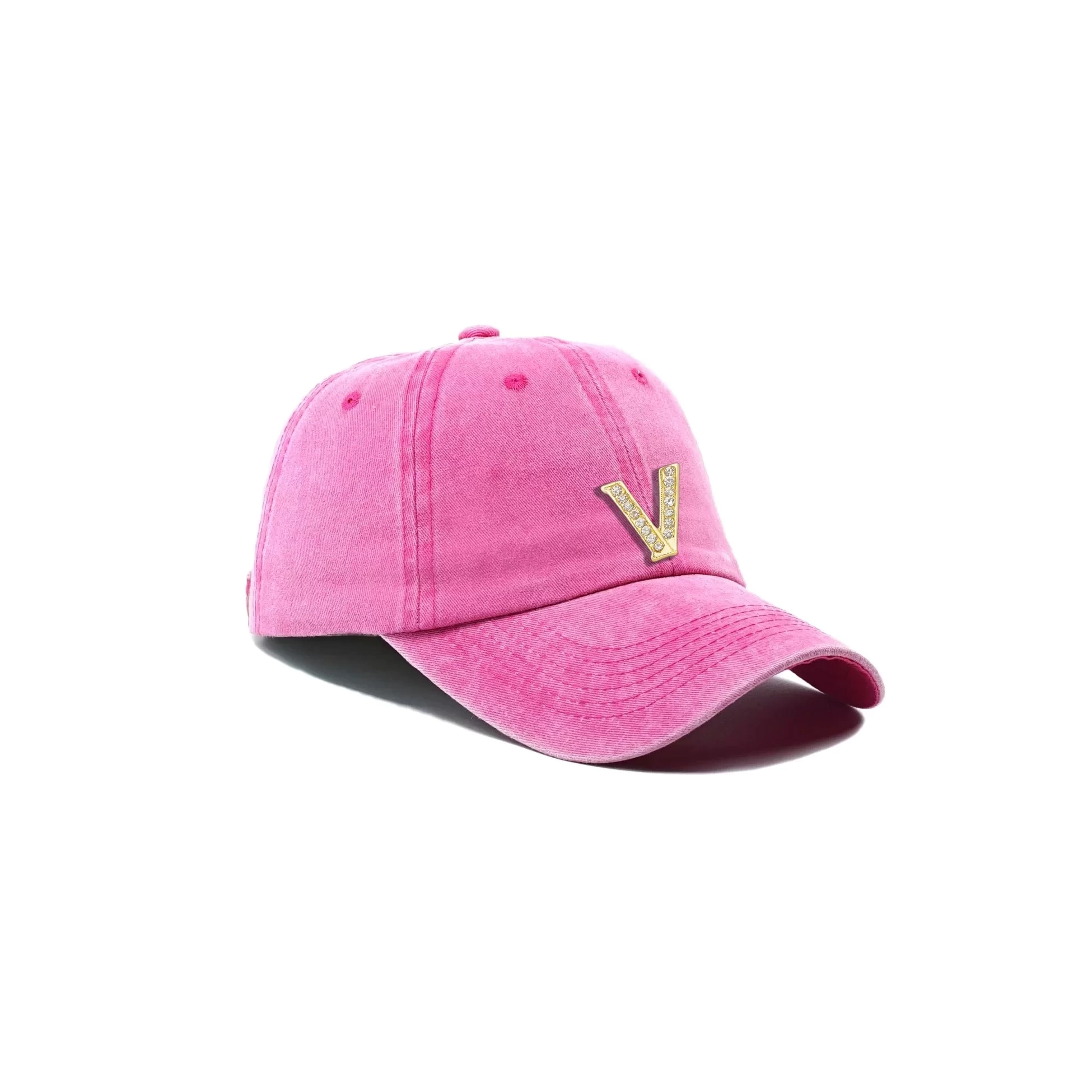 İsme Özel Yıkamalı Kep Şapka - AB01010 - Pembe