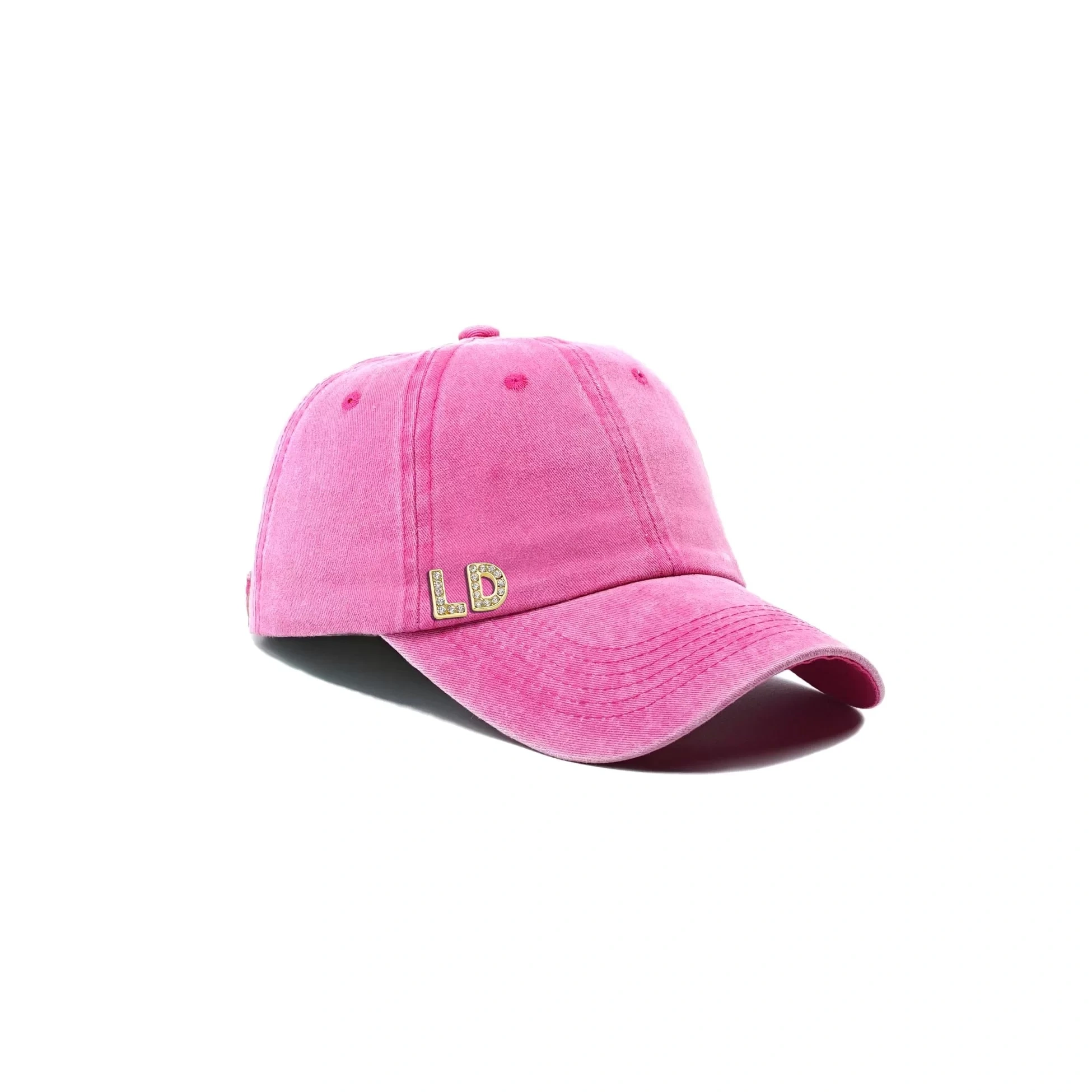 İsme Özel Yıkamalı Kep Şapka - AB01010 - Pembe