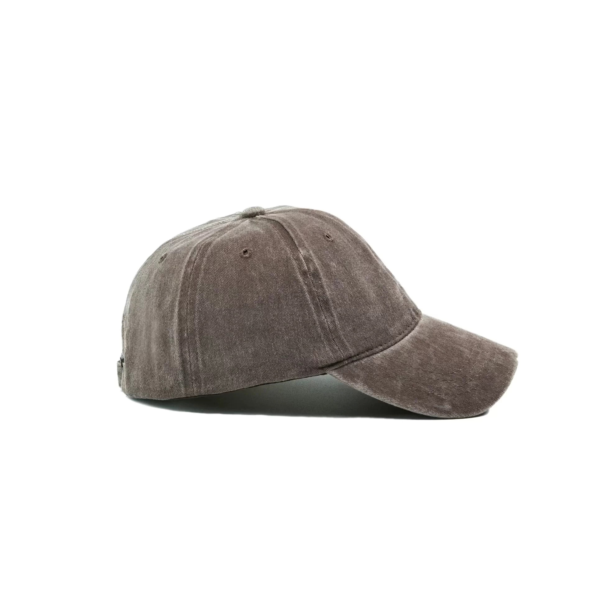 İsme Özel Yıkamalı Kep Şapka - AB01010 - Kahverengi