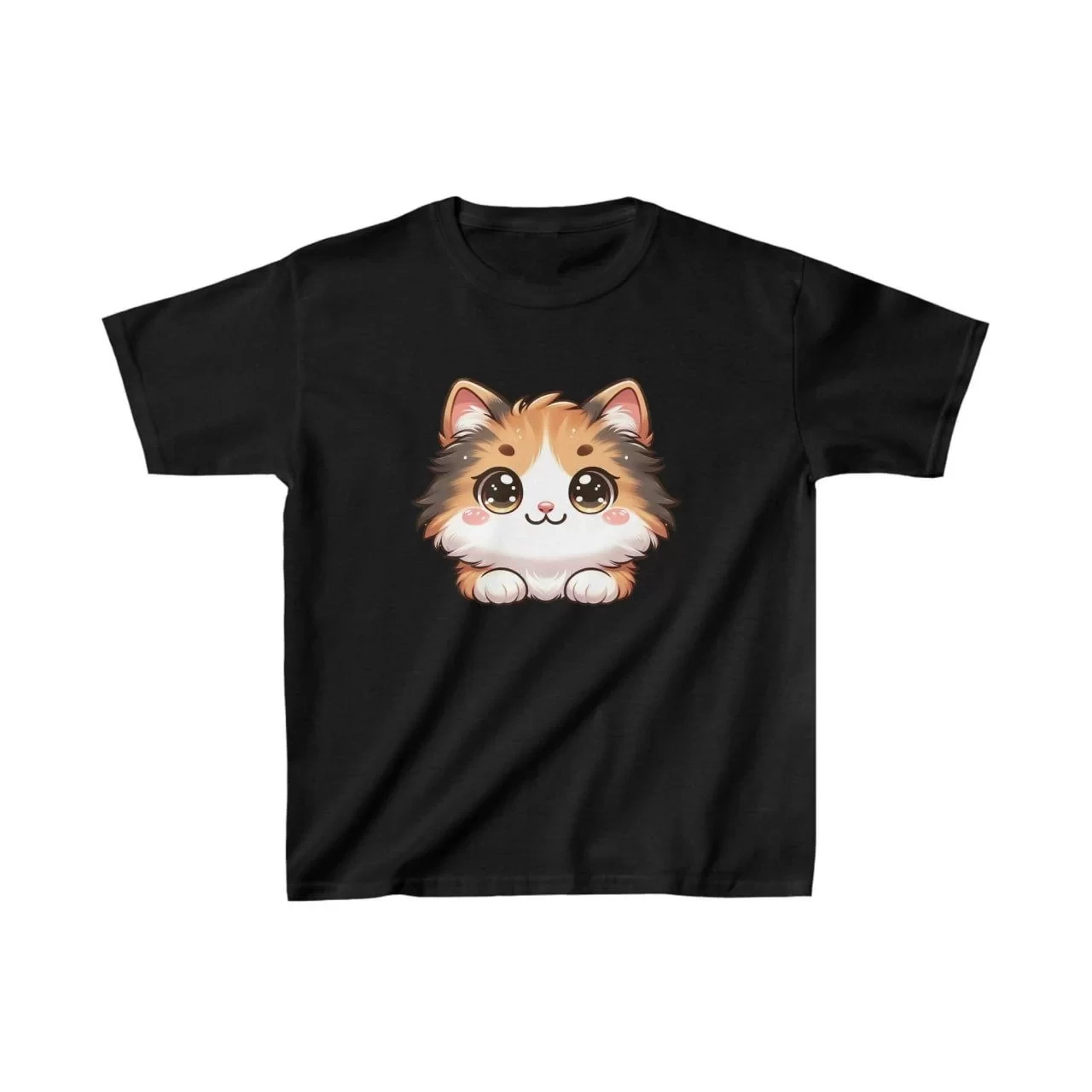 Unisex Çocuk Baskılı T-Shirt - Siyah