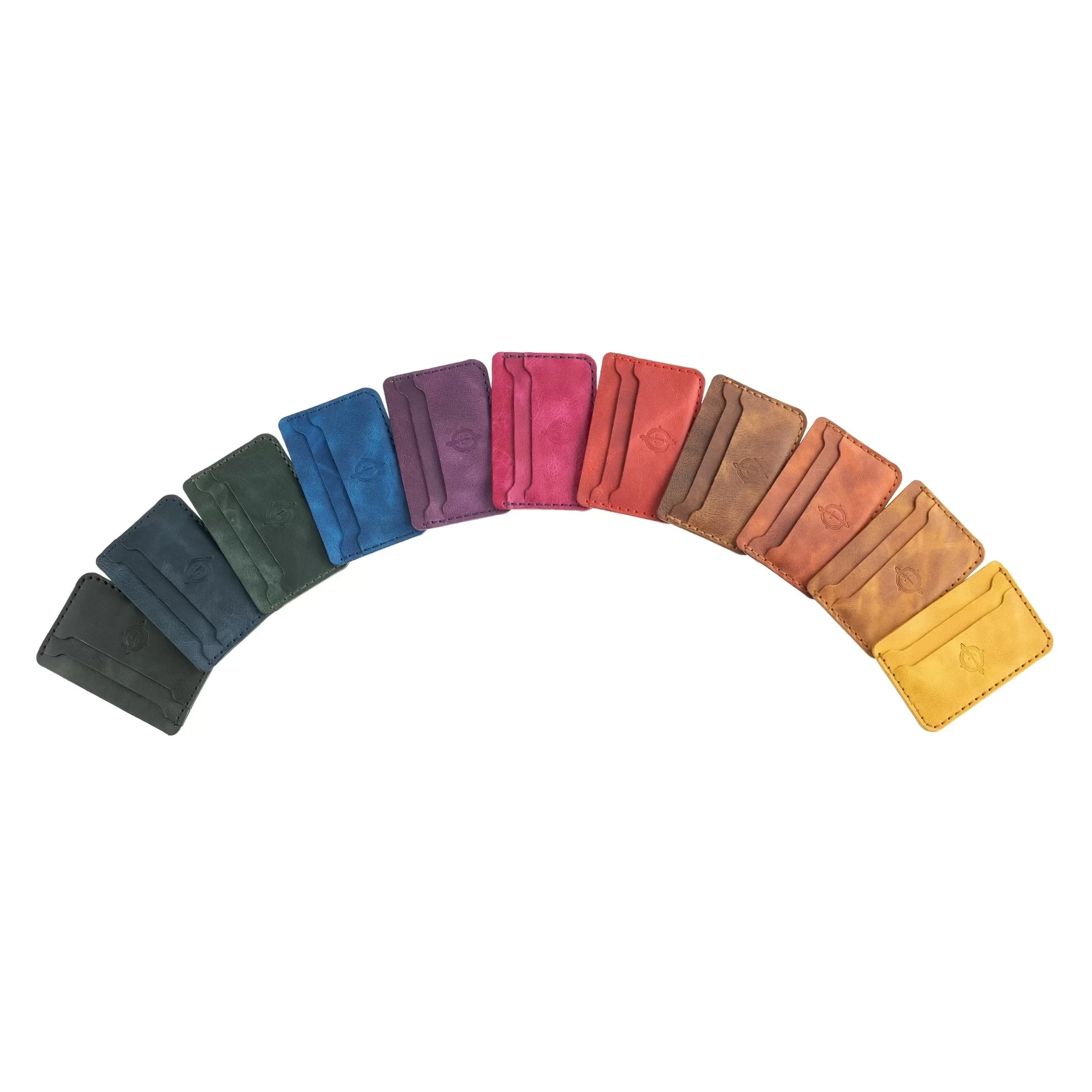 İsme Özel Yatay Kartlık - %100 Rainbow Deri - A011001 - Camel