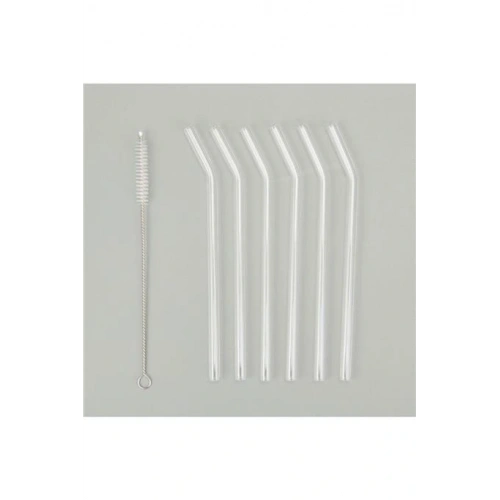 6lı Cam Pipet ve Fırça Seti - Şeffaf