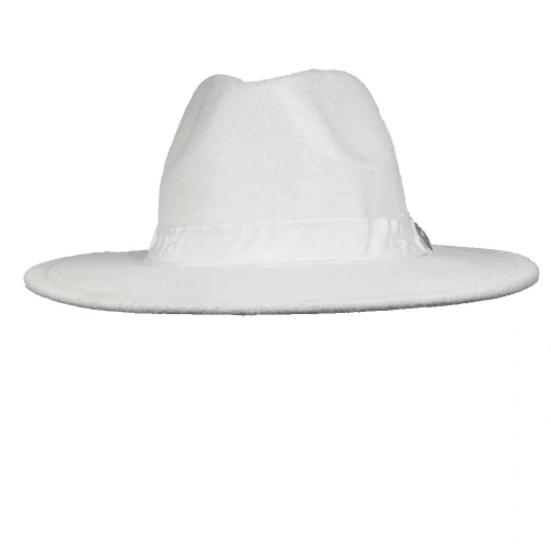 İsme Özel Panama Fötr Şapka - AB01004 - Beyaz