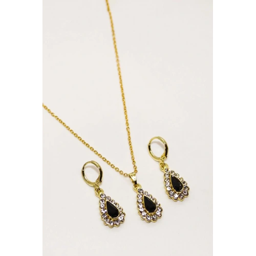 Damla Tasarımlı Kolye Küpe Takım Seti