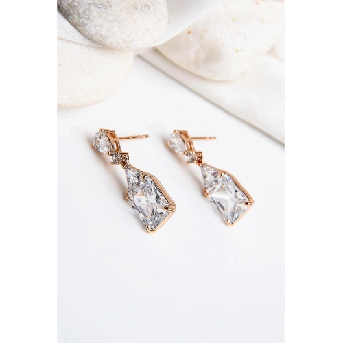 Xuping Alerji Ve Kararma Yapmama Garantili Zirkonium Taşlı Küpe