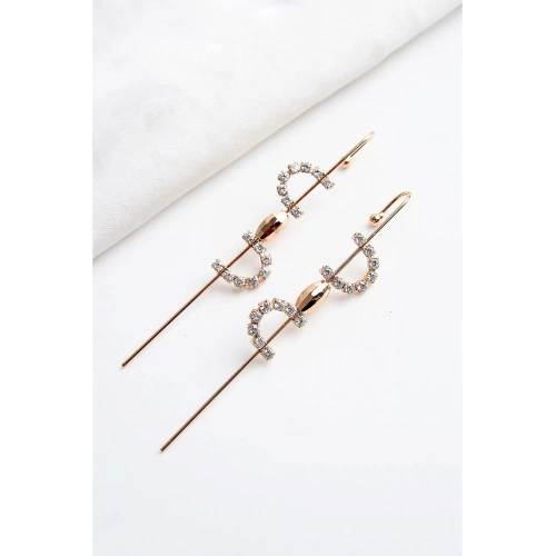 Xuping Kararma Yapmama Garantili Zirkonium Taşlı Halka Küpe