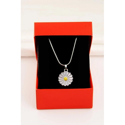 Göz Tasarımlı Özel Yılan Zincirli Gümüş Renkli Kolye