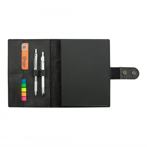 A5 Defter ve Ajanda Kılıfı - %100 Rainbow Deri - KO10001 - Antrasit