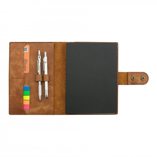 A5 Defter ve Ajanda Kılıfı - %100 Rainbow Deri - KO10001 - Camel