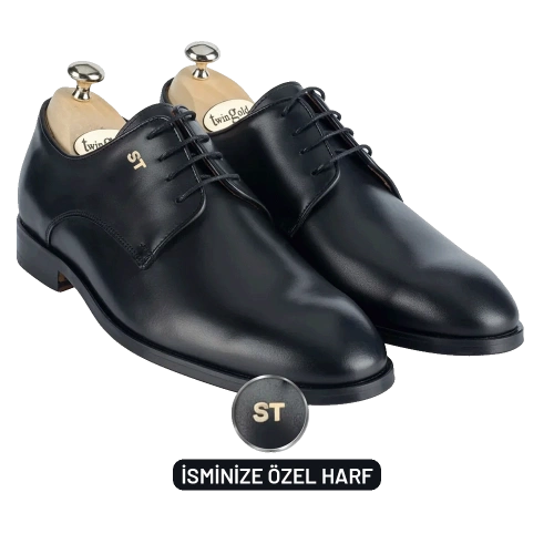 Antik Deri Bağcıklı Kösele Erkek Ayakkabı - TWGB001