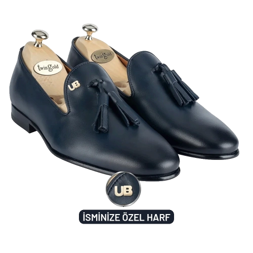 Antik Deri Püsküllü Kösele Erkek Ayakkabı - TWGP006