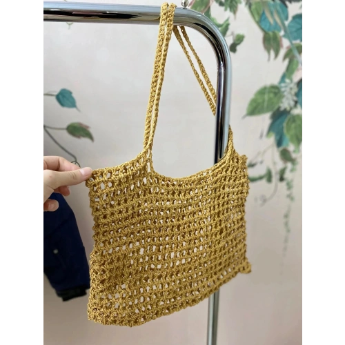 Feyb Marka Hasır Çanta - Taba