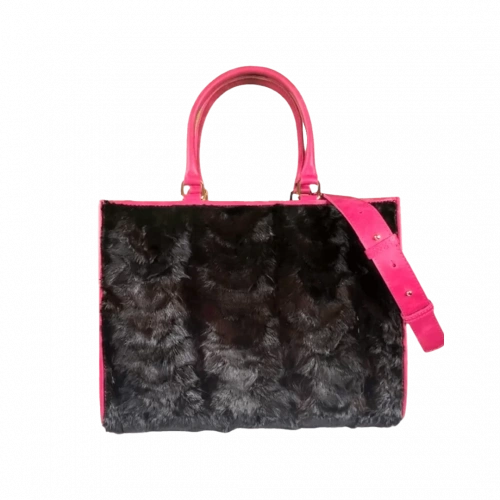 Only One Gerçek Kürk Çanta