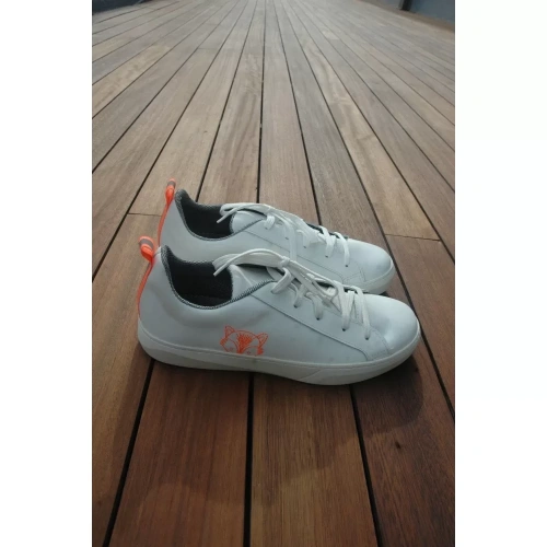 Twingold Düz Beyaz Erkek Deri Bağcıklı Ayakkabı