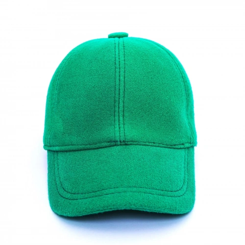 İsme Özel Kışlık Kaşe Beyzbol Kep Erkek Şapka - AB01003 - Yeşil