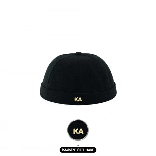 İsme Özel Docker Şapka - AB01008 - Siyah