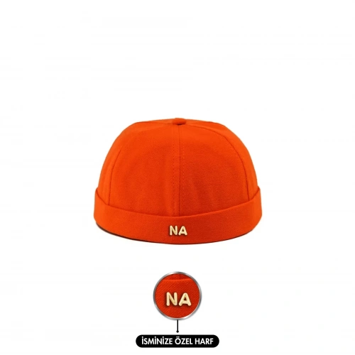 İsme Özel Docker Şapka - AB01008 - Turuncu