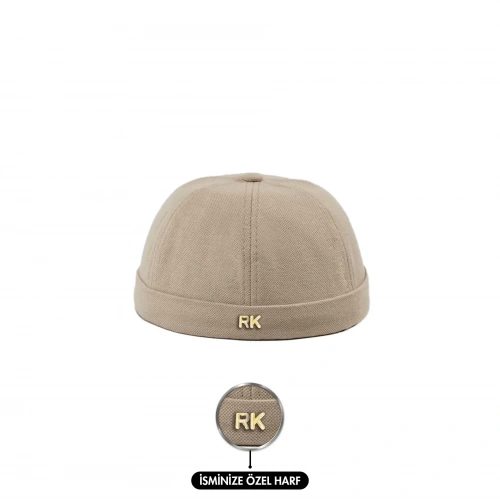 İsme Özel Docker Şapka - AB01008 - Bej