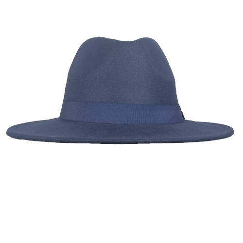 İsme Özel Panama Fötr Şapka - AB01004 - Lacivert