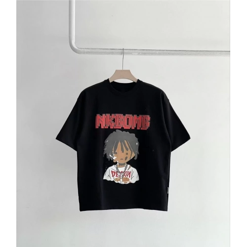 Unisex Çocuk Baskılı T-Shirt - Siyah