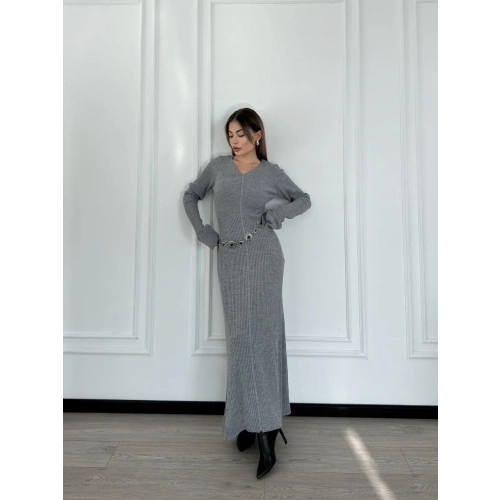 Kare Yaka Mını Boy Fitilli Elbise - Siyah