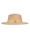 İsme Özel Panama Fötr Şapka - AB01004 - Açık Kahverengi