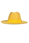 İsme Özel Panama Fötr Şapka - AB01004 - Sarı