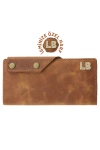 İsme Özel Dikey Çıtçıtlı Uzun Cüzdan - %100 Rainbow Deri - A010006 - Camel