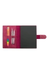 A5 Defter ve Ajanda Kılıfı - %100 Rainbow Deri - KO10001 - Fuşya
