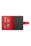 A5 Defter ve Ajanda Kılıfı - %100 Rainbow Deri - KO10001 - Kırmızı