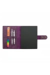 A5 Defter ve Ajanda Kılıfı - %100 Rainbow Deri - KO10001 - Mor