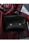 İsme Özel Evrak Çantası - Messenger Bag - %100 Deri - AC09001 - Siyah