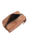 İsme Özel Dopp Kit Kişisel Bakım ve Seyahat Çantası - %100 Rainbow Deri - AC14004 - Kahverengi