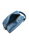 İsme Özel Dopp Kit Kişisel Bakım ve Seyahat Çantası - %100 Rainbow Deri - AC14004 - Saks Mavisi